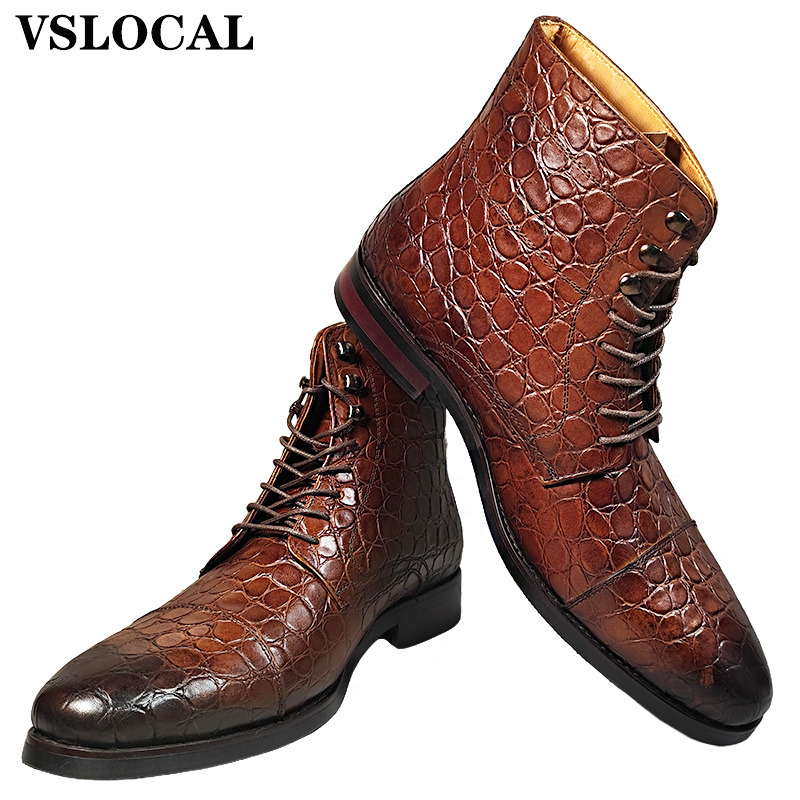 Men'S Shoes Dress Casual - Luxury Brand Men's Ankle Boots Casual