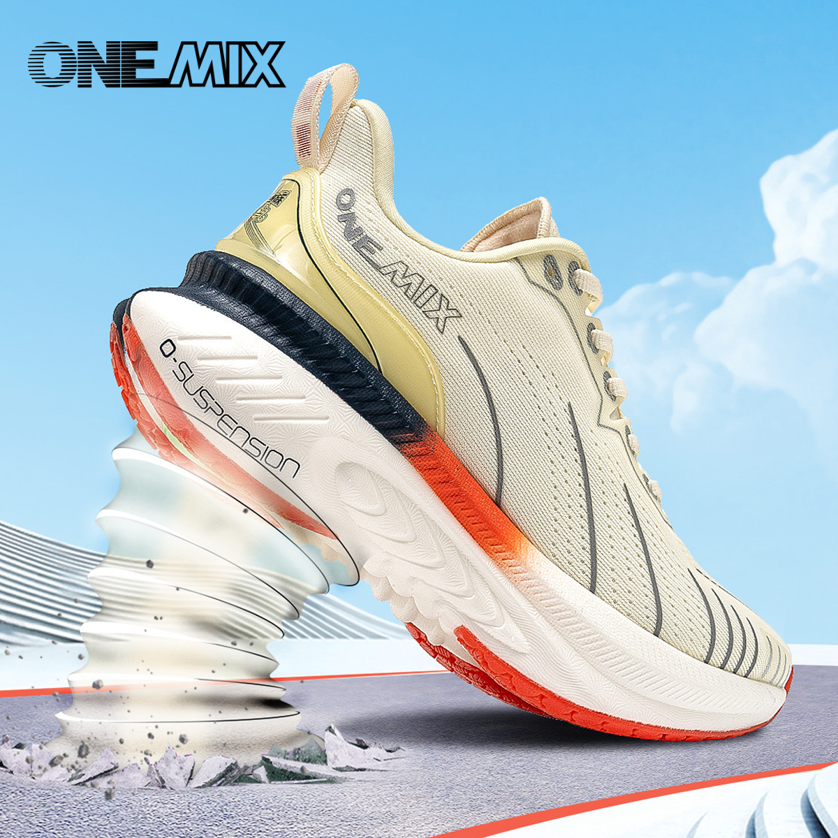 Men Shoes Runners - ONEMIX New Cushioning Running Shoes For