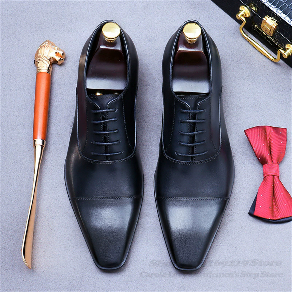Men Oxford Leather Shoes New B - Men'S Shoes Dress Casual recension och pris