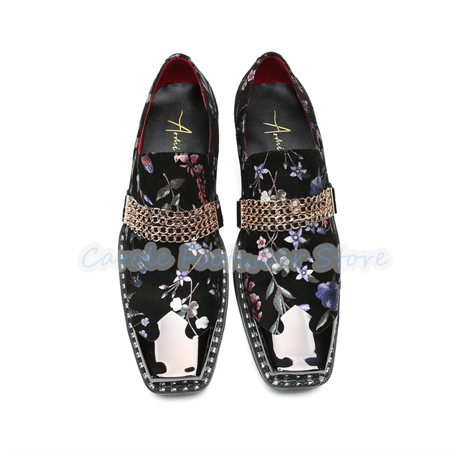 Fashion Flowers Prints Metal S - Men'S Shoes Brogues recension och pris