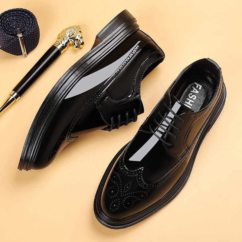 Men's Patent Leather Brogue Dr - Men'S Shoes Dress Casual recension och pris