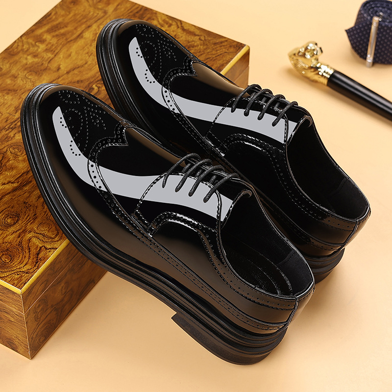 Men's Patent Leather Brogue Dr - Men'S Shoes Dress Casual recension och pris