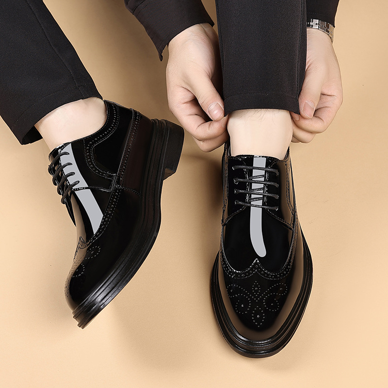 Men's Patent Leather Brogue Dr - Men'S Shoes Dress Casual recension och pris