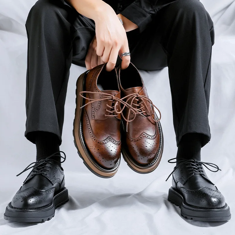 New Spring Autumn Vintage Brit - Men'S Shoes Brogues recension och pris