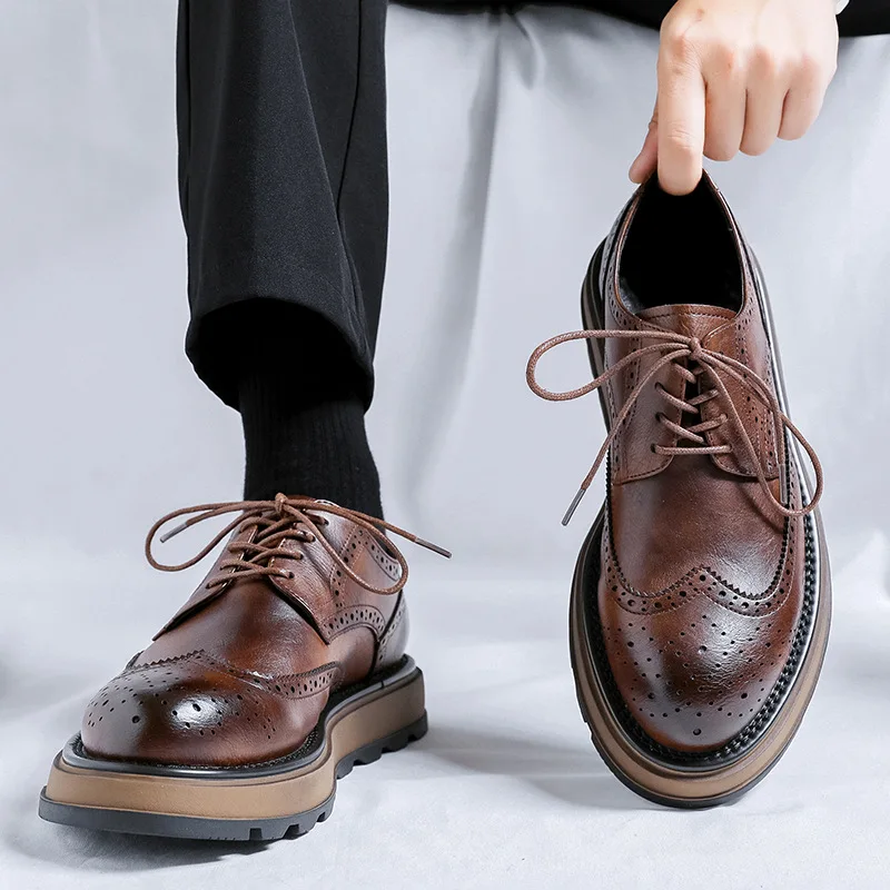 New Spring Autumn Vintage Brit - Men'S Shoes Brogues recension och pris