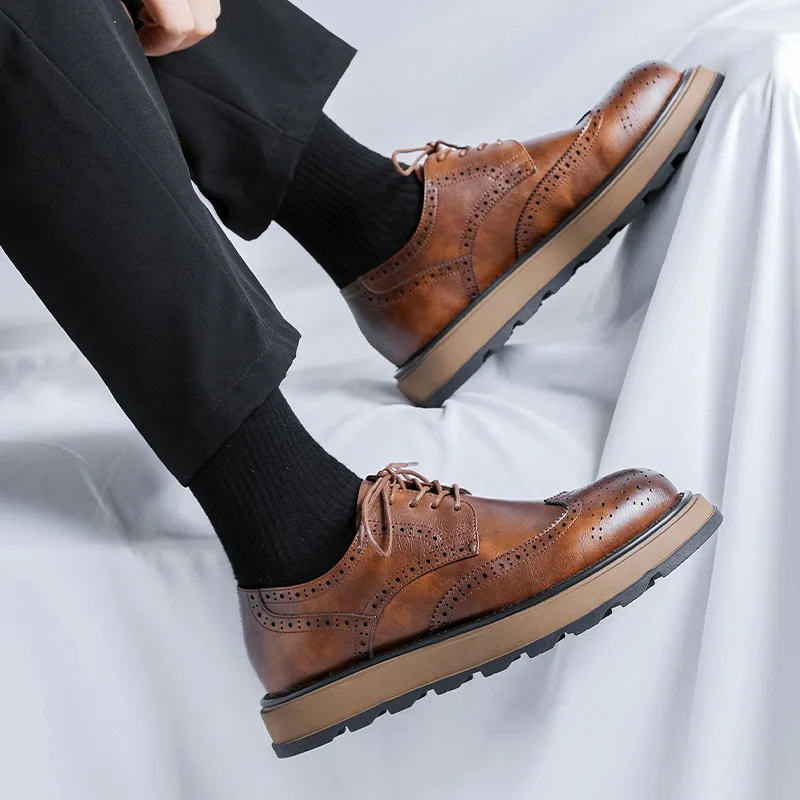New Spring Autumn Vintage Brit - Men'S Shoes Brogues recension och pris