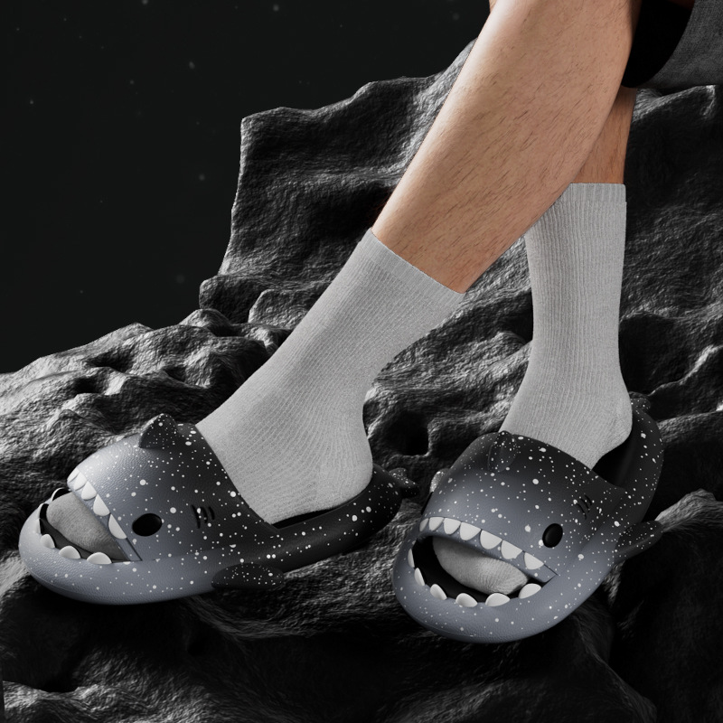 Cute Cartoon Shark Slippers Fo - Men'S Shoes For Summer recension och pris