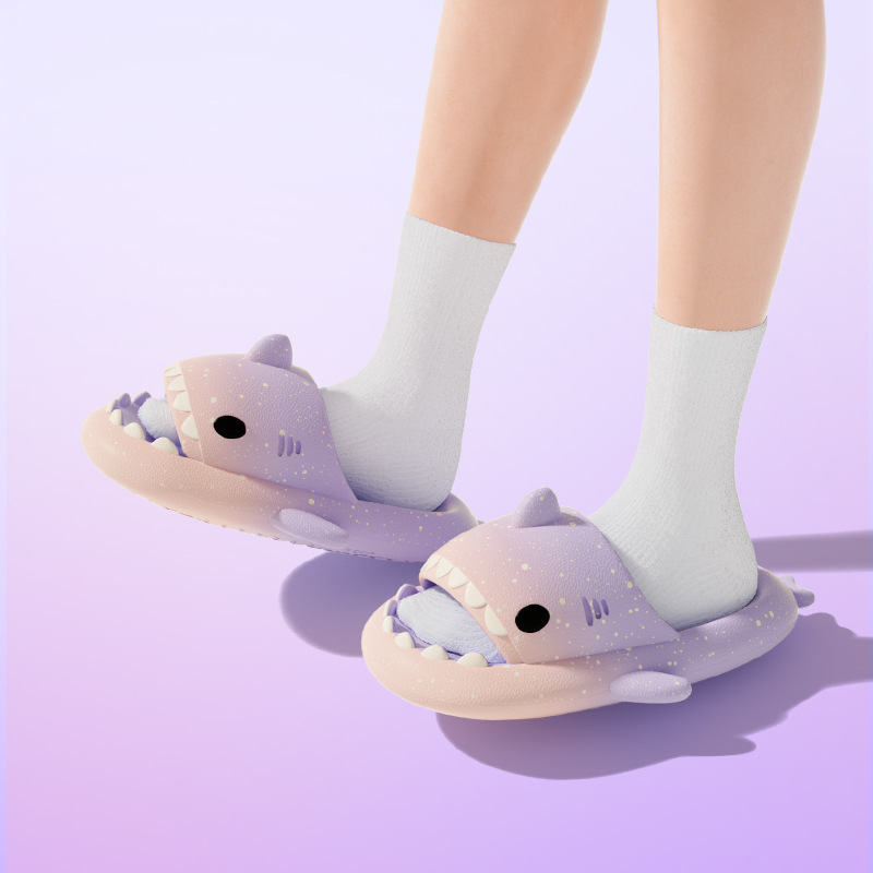 Cute Cartoon Shark Slippers Fo - Men'S Shoes For Summer recension och pris