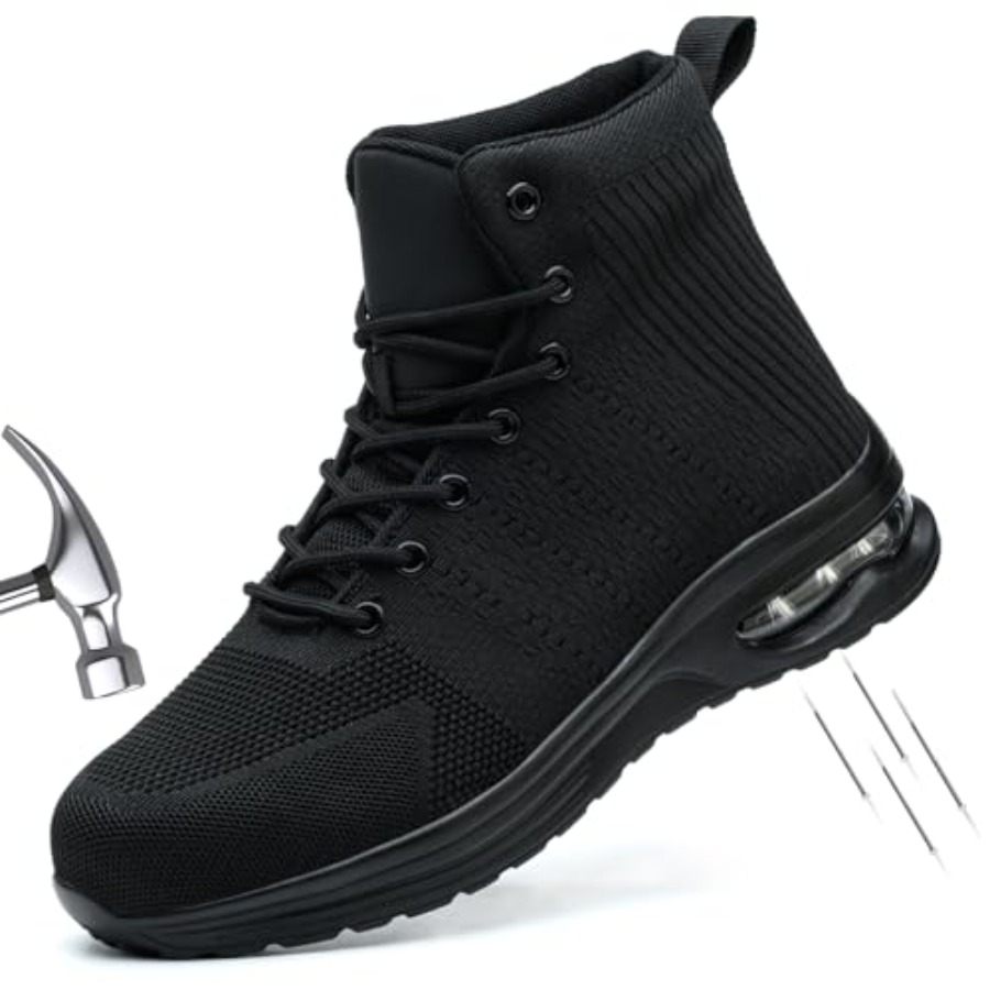 Steel Toe Work Boots for Men o - Men'S Shoes For Tennis recension och pris