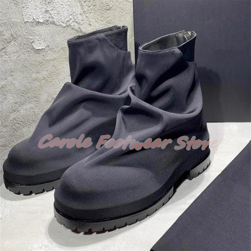 Pleated Nylon Cloth High Top M - Men'S Shoes To Increase Height recension och pris