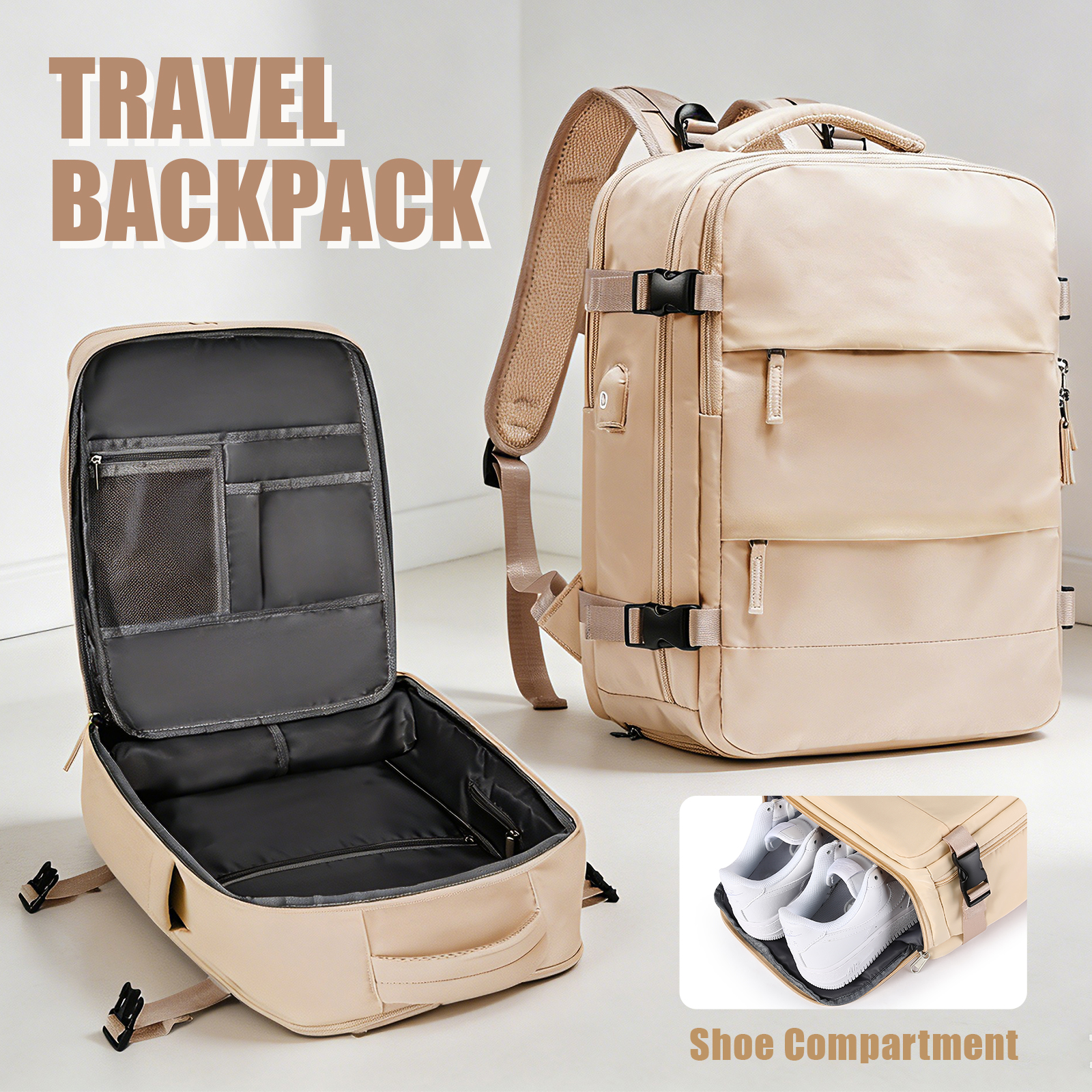 Large Travel Backpack for Men  - Men Shoes Men recension och pris