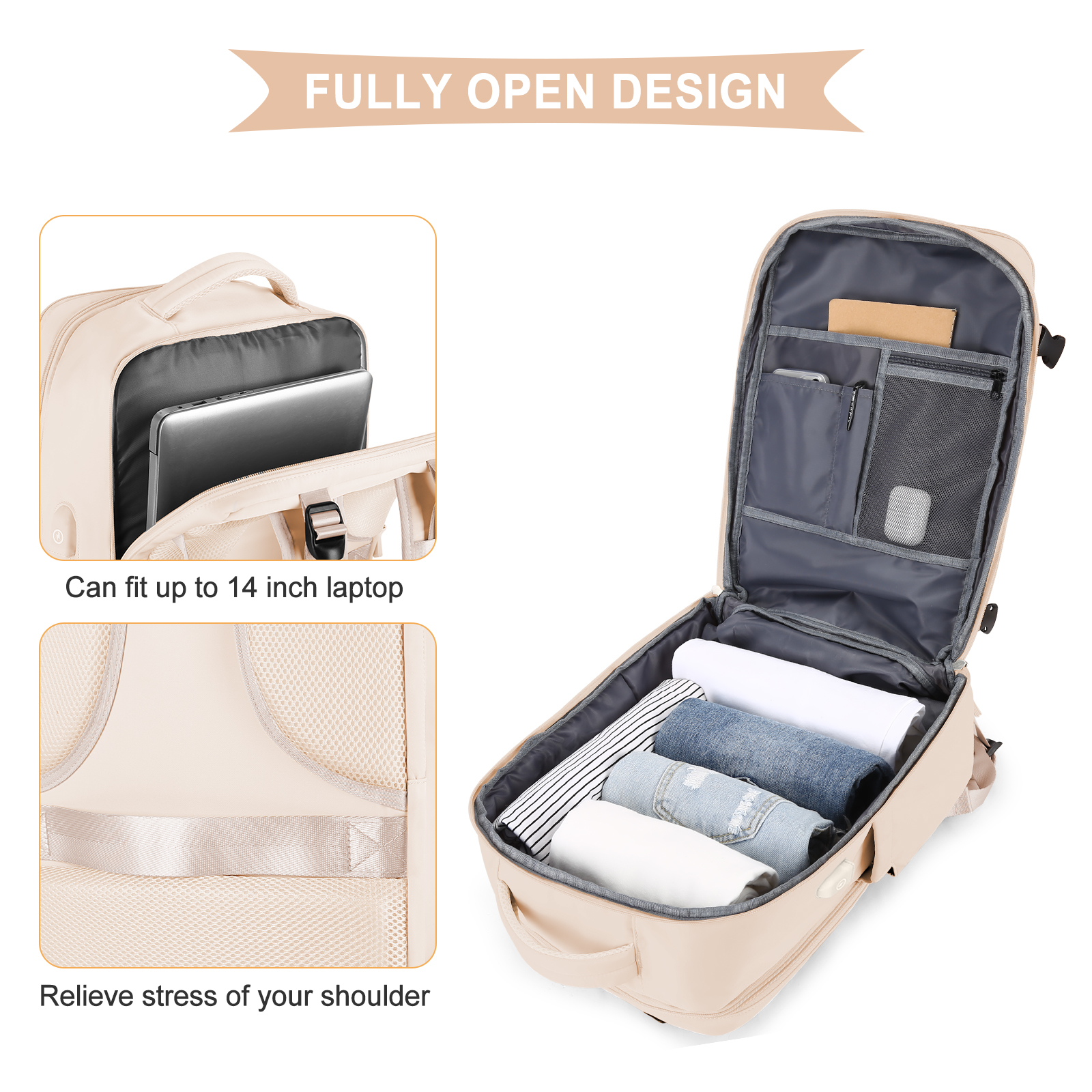 Large Travel Backpack for Men  - Men Shoes Men recension och pris