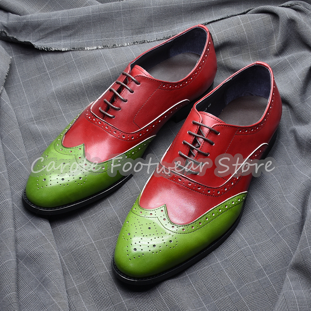 Retro Male Genuine Leather Bro - Men'S Shoes Brogues recension och pris