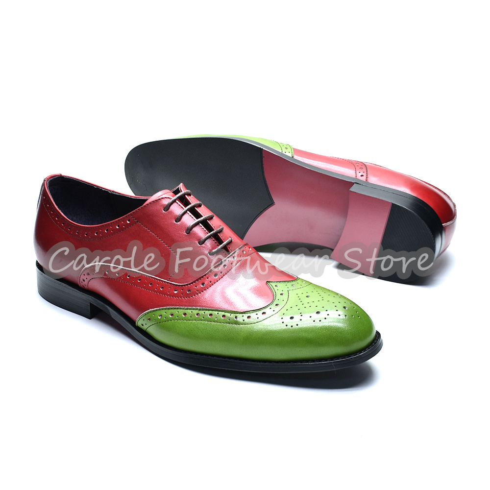 Retro Male Genuine Leather Bro - Men'S Shoes Brogues recension och pris
