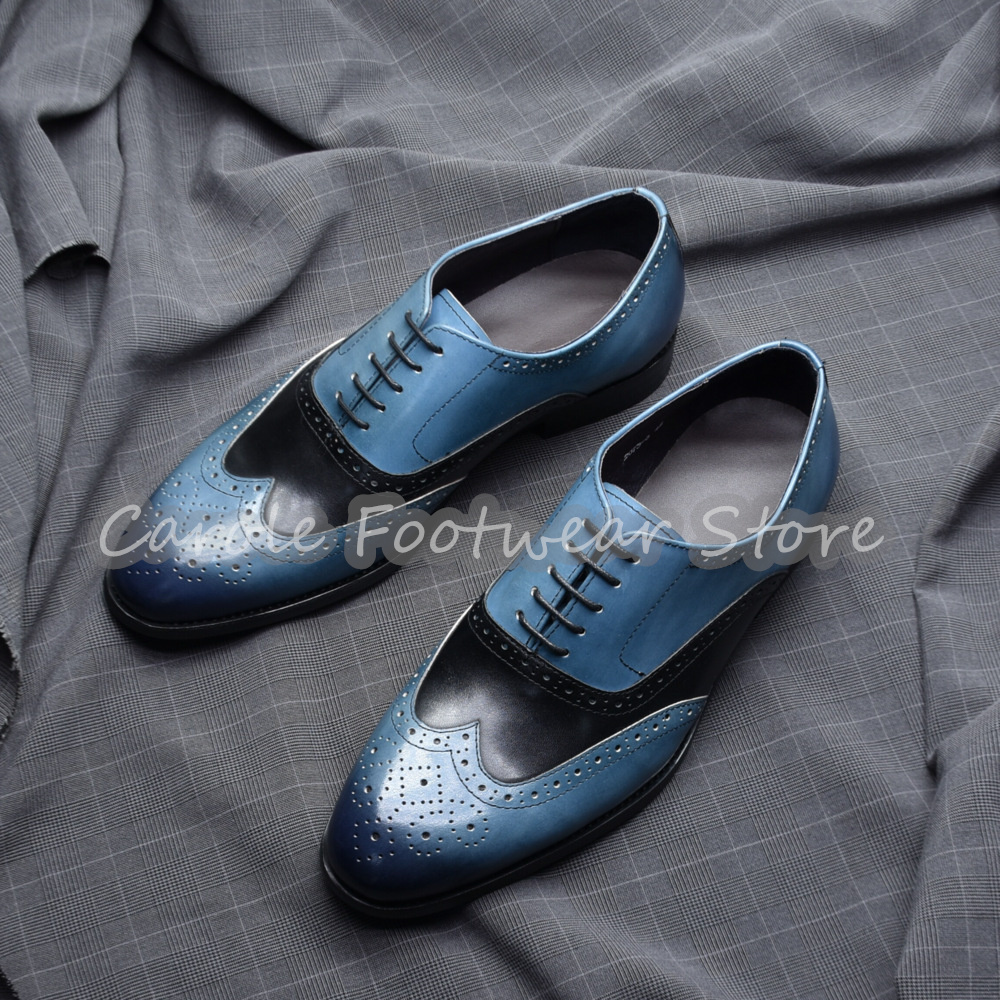Retro Male Genuine Leather Bro - Men'S Shoes Brogues recension och pris