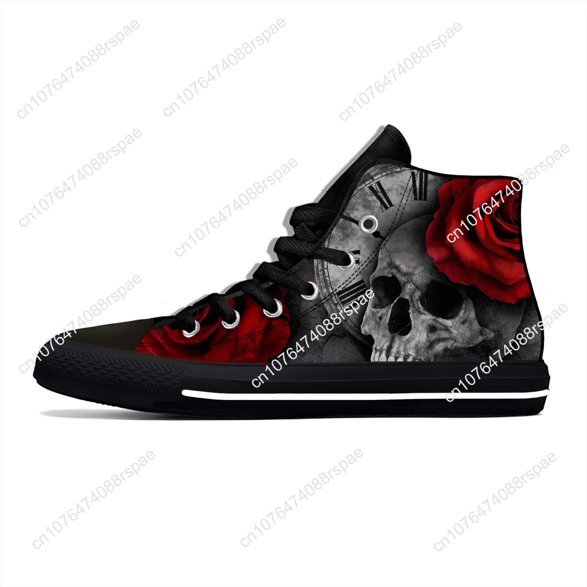 Skulls Roses High Top Sneakers - Running Shoes Lightweight recension och pris