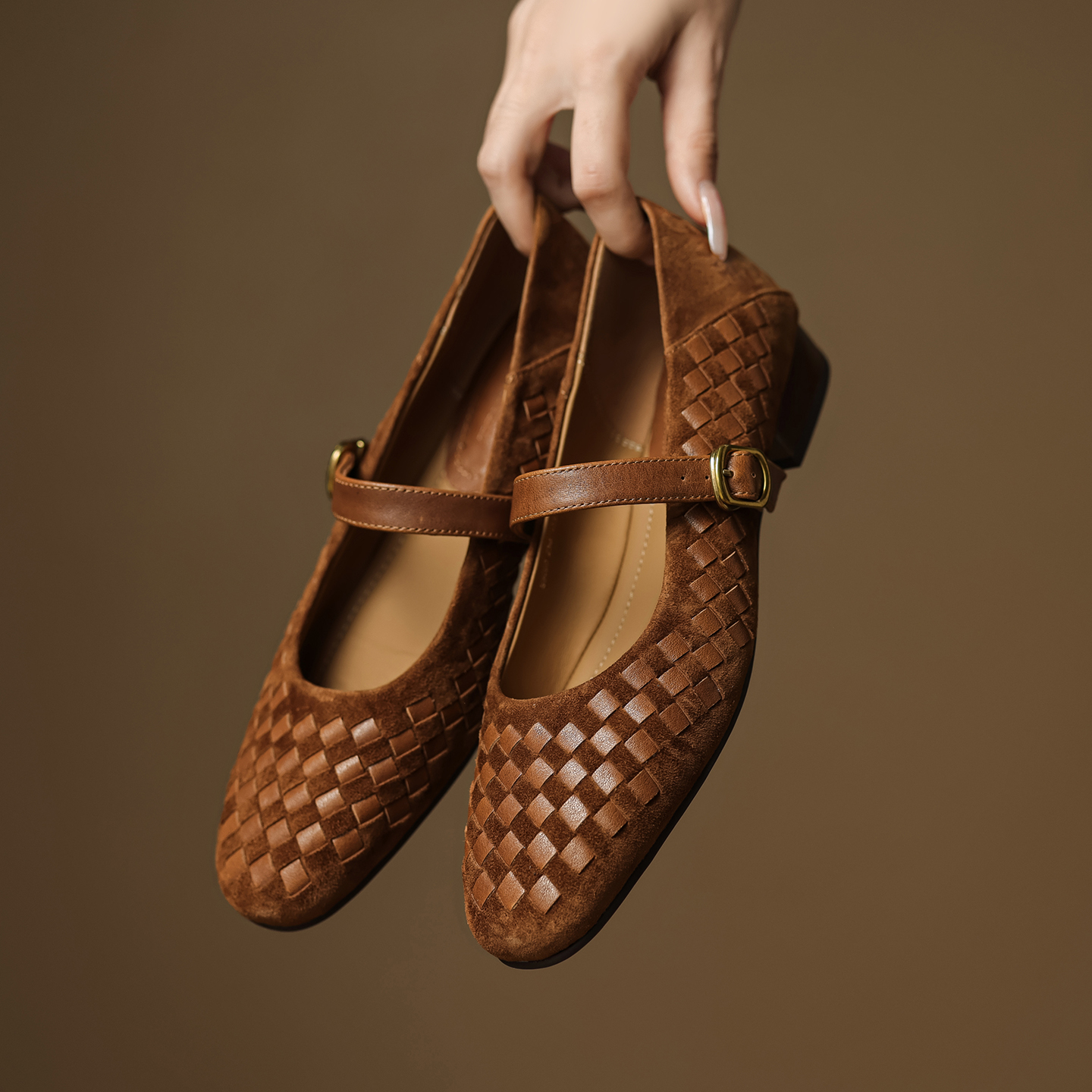 Handmade Genuine Woven Texture - Men Shoes On recension och pris
