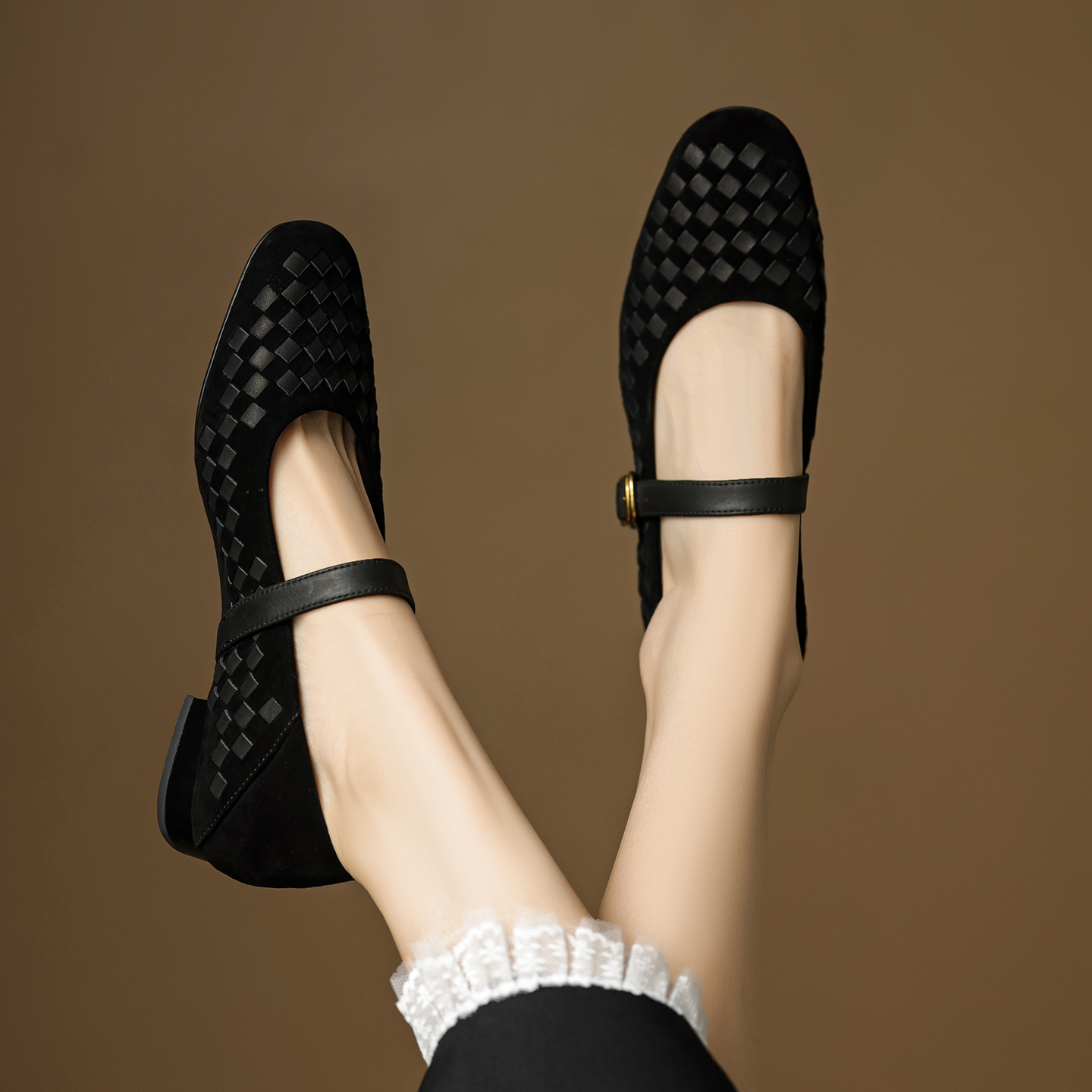 Handmade Genuine Woven Texture - Men Shoes On recension och pris
