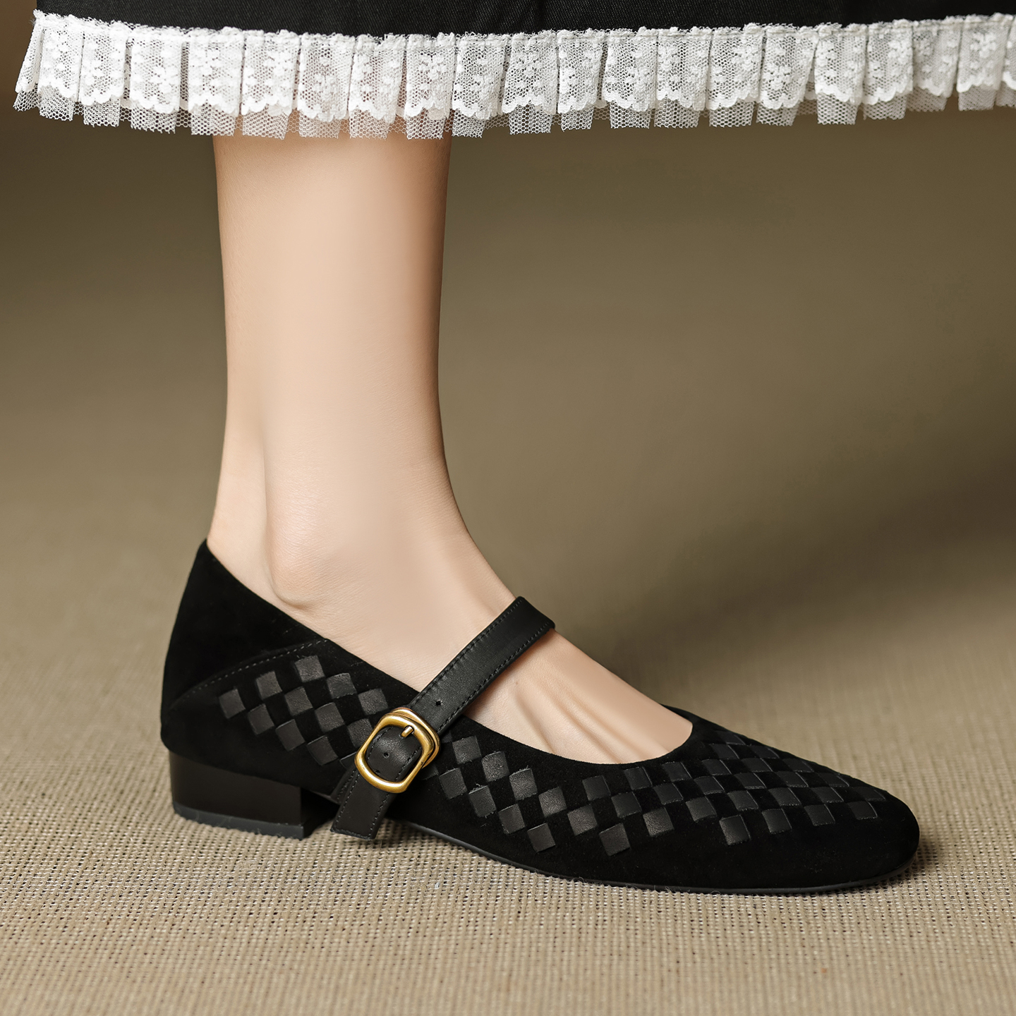 Handmade Genuine Woven Texture - Men Shoes On recension och pris