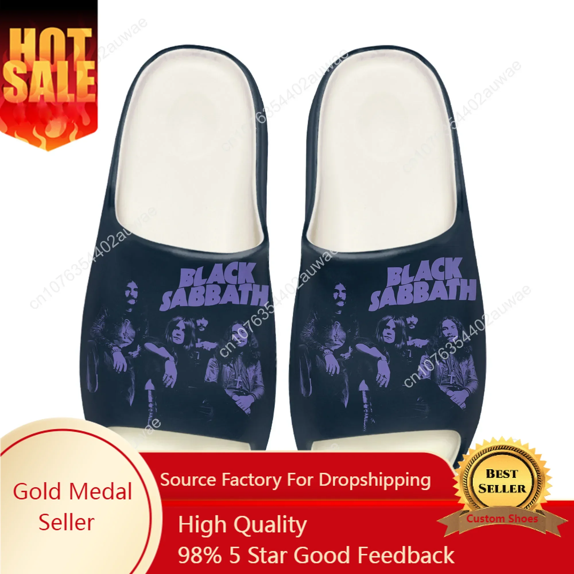 Black Heavy Metal Band Sabbath - Men Shoes On recension och pris