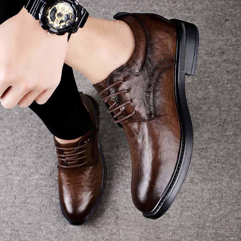 Leather Casual Elevator Shoes  - Men'S Shoes To Increase Height recension och pris