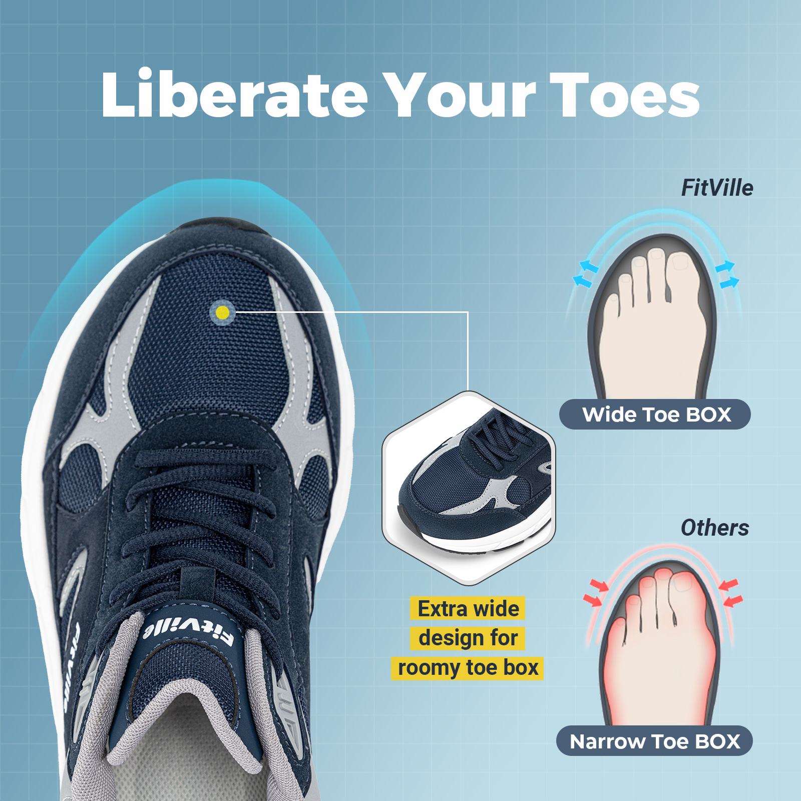 FitVille Newest Walking Shoes  - Men Shoes H&M recension och pris